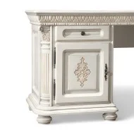 Toaletă lemn masiv, maro/alb, 2 sertare, 2 uși, Veneția Lux