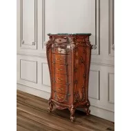 Casetieră lemn masiv, maro, 7 sertare, Cleopatra Lux