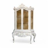 Argintar lemn masiv, maro/alb, 2 uși, stil Rococo, Cleopatra Lux Argintar lemn masiv, maro/alb, 2 uși, stil Rococo, Cleopatra Lux