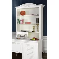 Bibliotecă lemn masiv, alb, Md.2, Yana