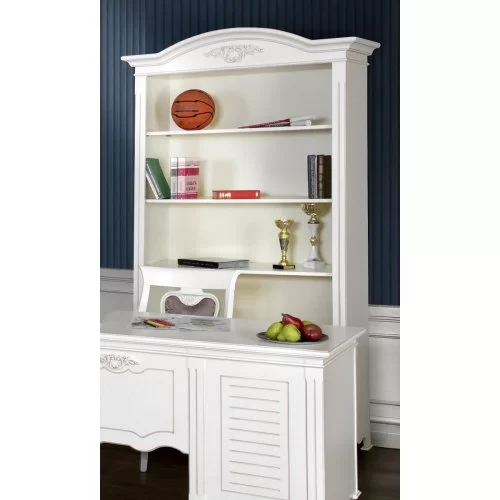 Bibliotecă lemn masiv, alb, Md.2, Yana