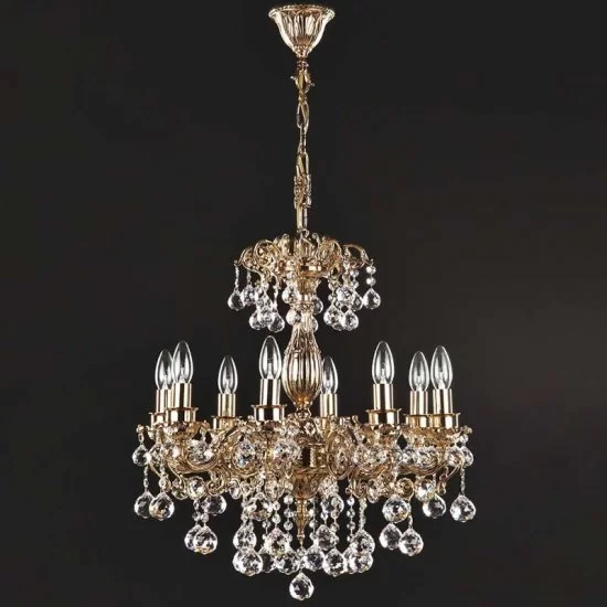 Lustra Bergama cu 8 brate 6161-58-08 Corpuri de Iluminat, Lustra Bergama cu 8 brate 6161-58-08