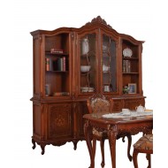 Bibliotecă lemn masiv, maro/alb, 2 uși, Cleopatra Bibliotecă lemn masiv, maro/alb, 2 uși, Cleopatra