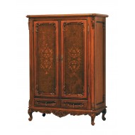 Comodă lemn masiv, bar, maro/alb, 2 uși, 2 sertare, Cleopatra Comodă lemn masiv, bar, maro/alb, 2 uși, 2 sertare, Cleopatra