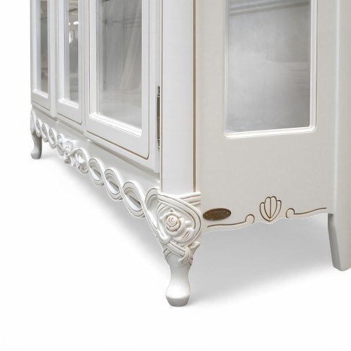 Flora - 3 ajtós vitrin- kristálytartó