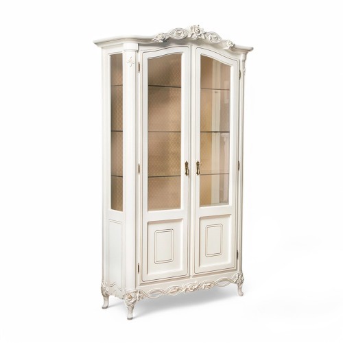 Flora - 2 ajtós vitrin - kristálytartó