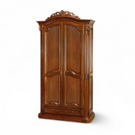 Dulap lemn masiv, maro/alb, 2 uși, Cristina Dulap lemn masiv, maro/alb, 2 uși, Cristina