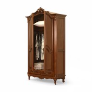 Dulap lemn masiv, maro/alb, 2 uși, inserții ornamentale, Royal Dulap lemn masiv, maro/alb, 2 uși, inserții ornamentale, Royal