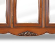 Dulap lemn masiv, maro/alb, 5 uși, inserții ornamentale, Jasmina Dulap lemn masiv, maro/alb, 5 uși, inserții ornamentale, Jasmina
