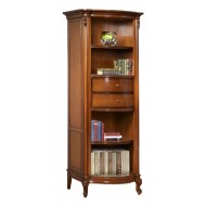 Bibliotecă lemn masiv, maro/alb, 2 sertare, Firenze Bibliotecă lemn masiv, maro/alb, 2 sertare, Firenze