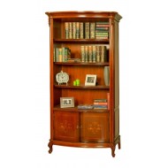 Bibliotecă lemn masiv, maro/alb, 4 uși, Firenze Bibliotecă lemn masiv, maro/alb, 4 uși, Firenze