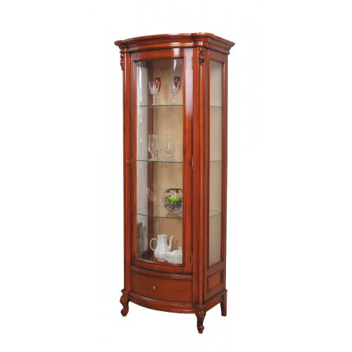 Firenze - Jobb oldalra nyíló 1 ajtós vitrin - kristálytartó