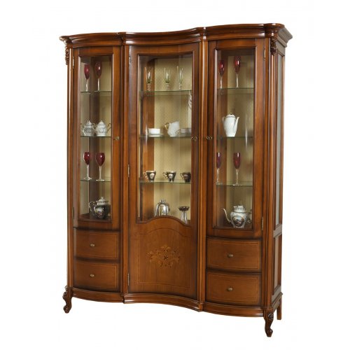 Firenze - 3 ajtós vitrin - kristálytartó