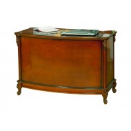 Masă lemn masiv, maro/alb, birou, Firenze Masă lemn masiv, maro/alb, birou, Firenze