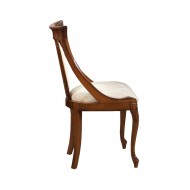 Scaun lemn masiv, maro/alb, Md.2, tapisat, Firenze