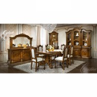 Oglindă lemn masiv, maro/alb, dreptunghiulară, Cristina