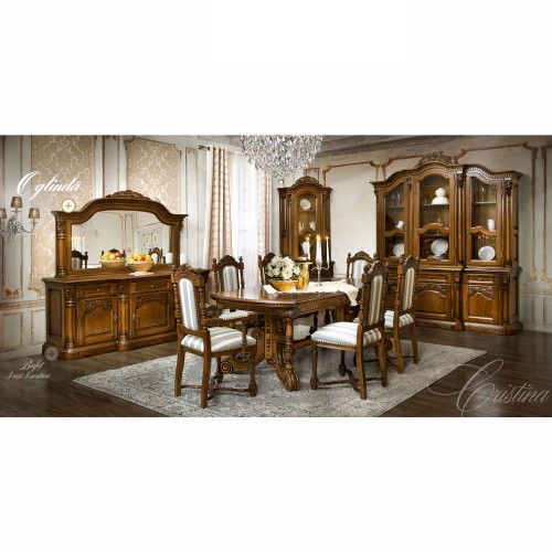 Oglindă lemn masiv, maro/alb, dreptunghiulară, Cristina