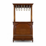 Masă lemn masiv, maro/alb, bar, Royal Masă lemn masiv, maro/alb, bar, Royal