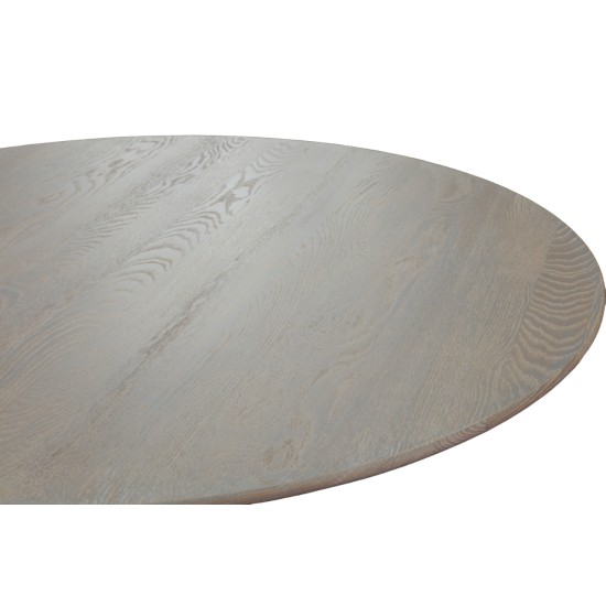 Masă rotundă din lemn masiv Fox