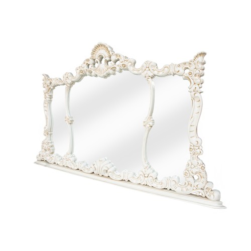 Oglindă Lemn Masiv, Maro/Alb, inserții ornamentale manuale, Cleopatra Lux Oglindă Lemn Masiv, Maro/Alb, inserții ornamentale manuale, Cleopatra Lux