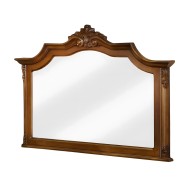Oglindă Lemn Masiv, Maro/Alb, inserții simetrice, Royal Oglindă Lemn Masiv, Maro/Alb, inserții simetrice, Royal