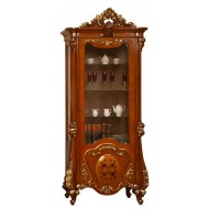 Cristalier lemn masiv, maro/alb, 1 ușă, dreapta, Regina Cristalier lemn masiv, maro/alb, 1 ușă, dreapta, Regina