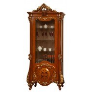 Cristalier lemn masiv, maro/alb, 1 ușă, stânga, Regina Cristalier lemn masiv, maro/alb, 1 ușă, stânga, Regina