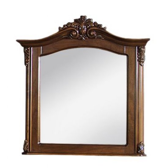Rame Oglinzi din Lemn Masiv, Ramă oglindă lemn masiv, maro/alb, detalii ornamentale, Royal
