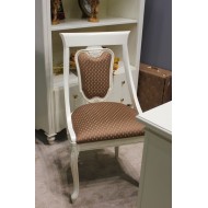 Scaun lemn masiv, alb, Md.2, tapiserie multicoloră,  Yana Scaun lemn masiv, alb, Md.2, tapiserie multicoloră,  Yana