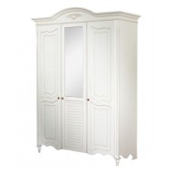 Dulap lemn masiv, alb, 3 uși, Yana Dulap lemn masiv, alb, 3 uși, Yana