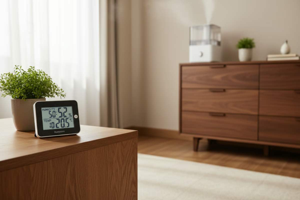 3. Conditii optime de pastrare pentru mobila din lemn masiv_Monitorizarea conditiilor optime de temperatura si umiditate pentru mobila din lemn masiv