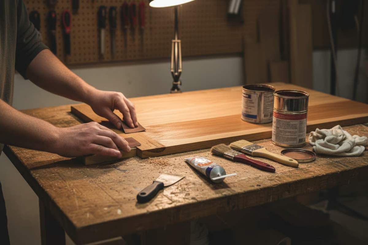 5. Restaurare mobila din lemn masiv - cand si cum sa intervii_Procesul de restaurare a mobilei din lemn masiv cu unelte si tehnici specializate