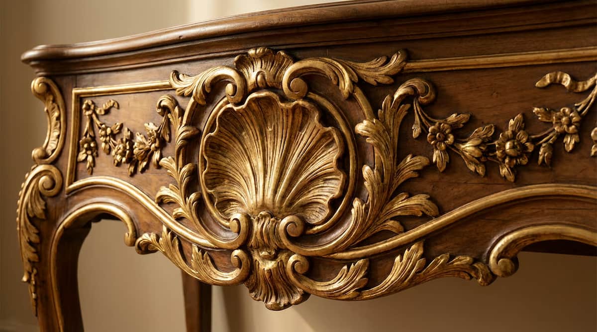 Interior rococo într-un palat muzeu