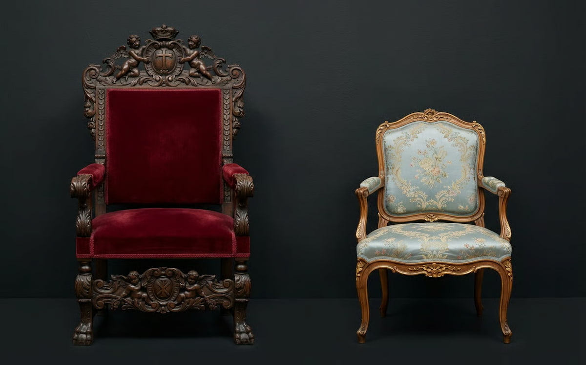 Detaliu decorativ în stil rococo